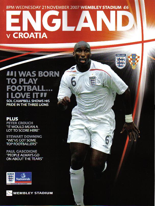 2007 - ENGLAND v CROATIA